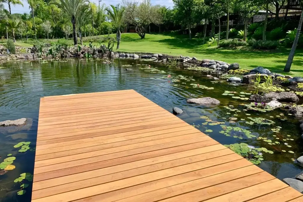 Eco-friendly pool with deck