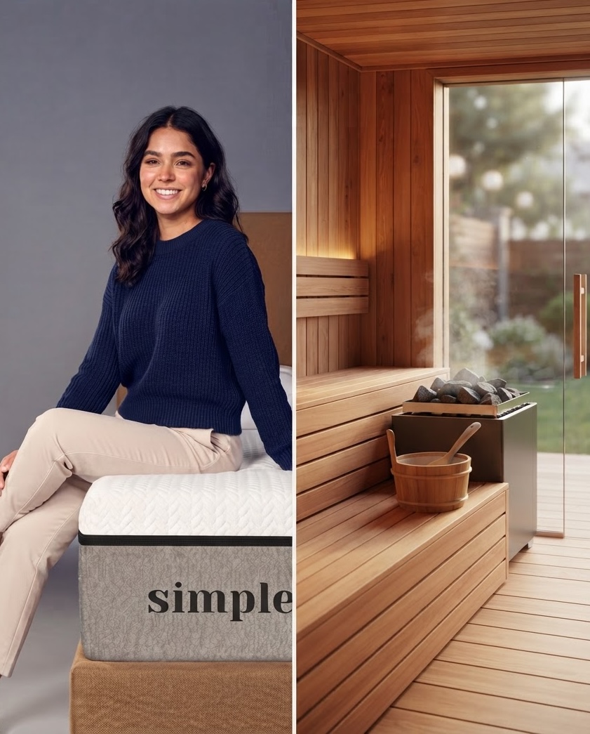 Colchon Simple y Sauna Cabin